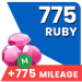 775 Ruby + 775 Mileage Coin