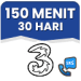 Telepon 150 Menit Ke Semua Op 30 Hari