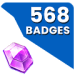 568 Badges
