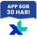 Data Kuota Apps & Games 6 GB 30 Hari