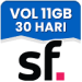 Berbasis Volume 11 GB 30 Hari