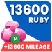 13600 Ruby + 13600 Mileage Coin