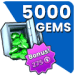 5000 Gems dan 275 Tokens