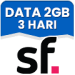 Data 2 GB 3 Hari