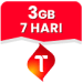 Data Mini 3 GB 7 Hari