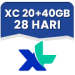Xtra Combo 20 GB + 40 GB 28 Hari