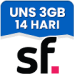Data Unlimited Nonstop 3 GB 14 Hari