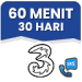 Telepon 60 Menit Ke Semua Operator 30 Hari