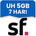 Data Unlimited Harian 5 GB Berlaku 7 Hari