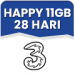 Data Happy 11 GB 28 Hari