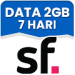 Data 2 GB 7 Hari