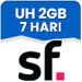Data Unlimited Harian 2 GB Berlaku 7 Hari