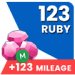 123 Ruby + 123 Mileage Coin