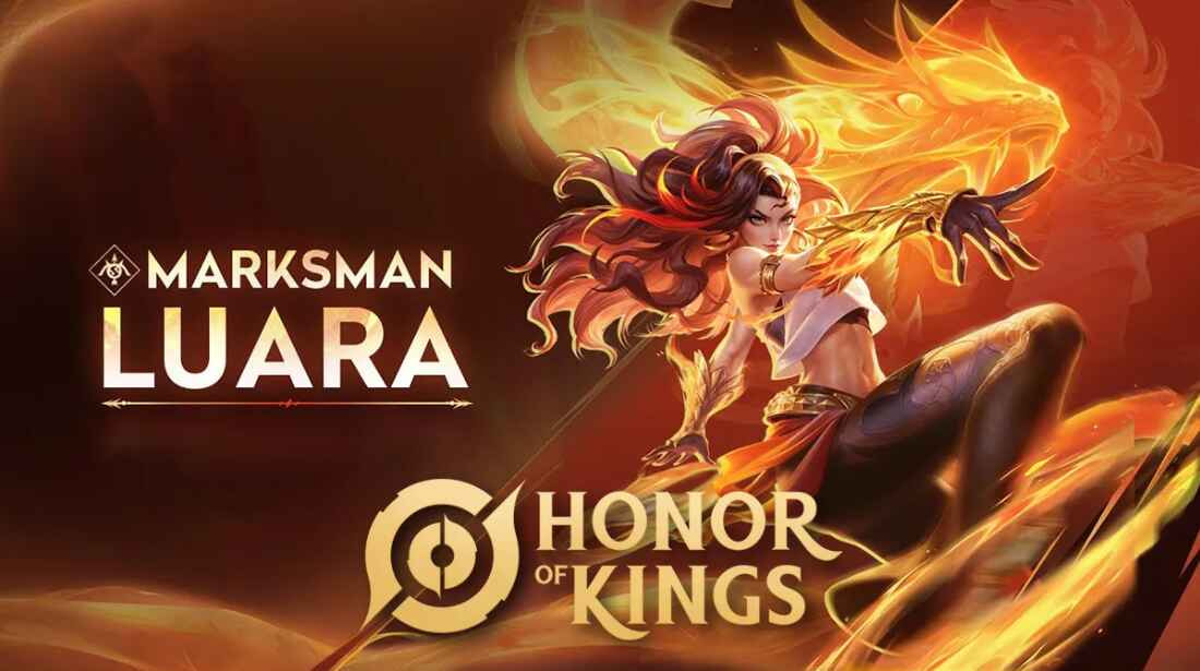 Luara Inferno Spectacle dengan efek api dramatis di Honor of Kings.