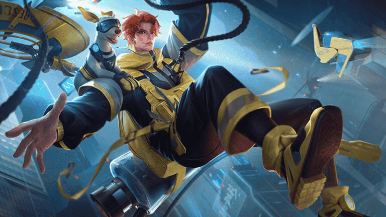 Hero Yang Jian di Honor of Kings Global, pejuang legendaris dengan kekuatan luar biasa dan kemampuan bertarung mematikan, siap menaklukkan musuh di hero's gorge