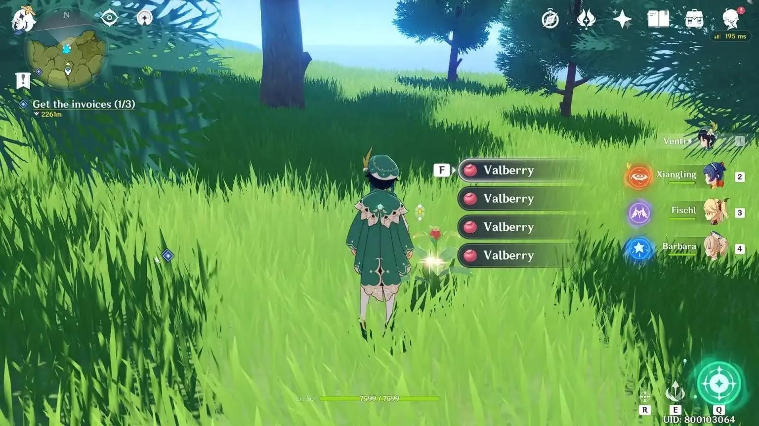 Lokasi dan tips farming Valberry di Genshin Impact untuk karakter Mondstadt.
