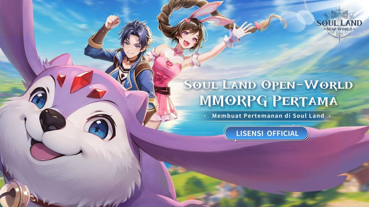 Gameplay Soul Land New World menampilkan pertarungan real-time dan eksplorasi dunia open-world penuh warna dengan karakter yang dikustomisasi secara detail
