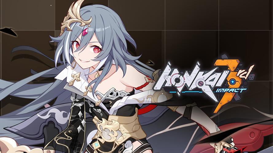 Karakter-karakter utama dalam Honkai Impact 3rd, termasuk Kiana Kaslana, Raiden Mei, dan Bronya Zaychik, dalam pertarungan epik melawan Honkai.