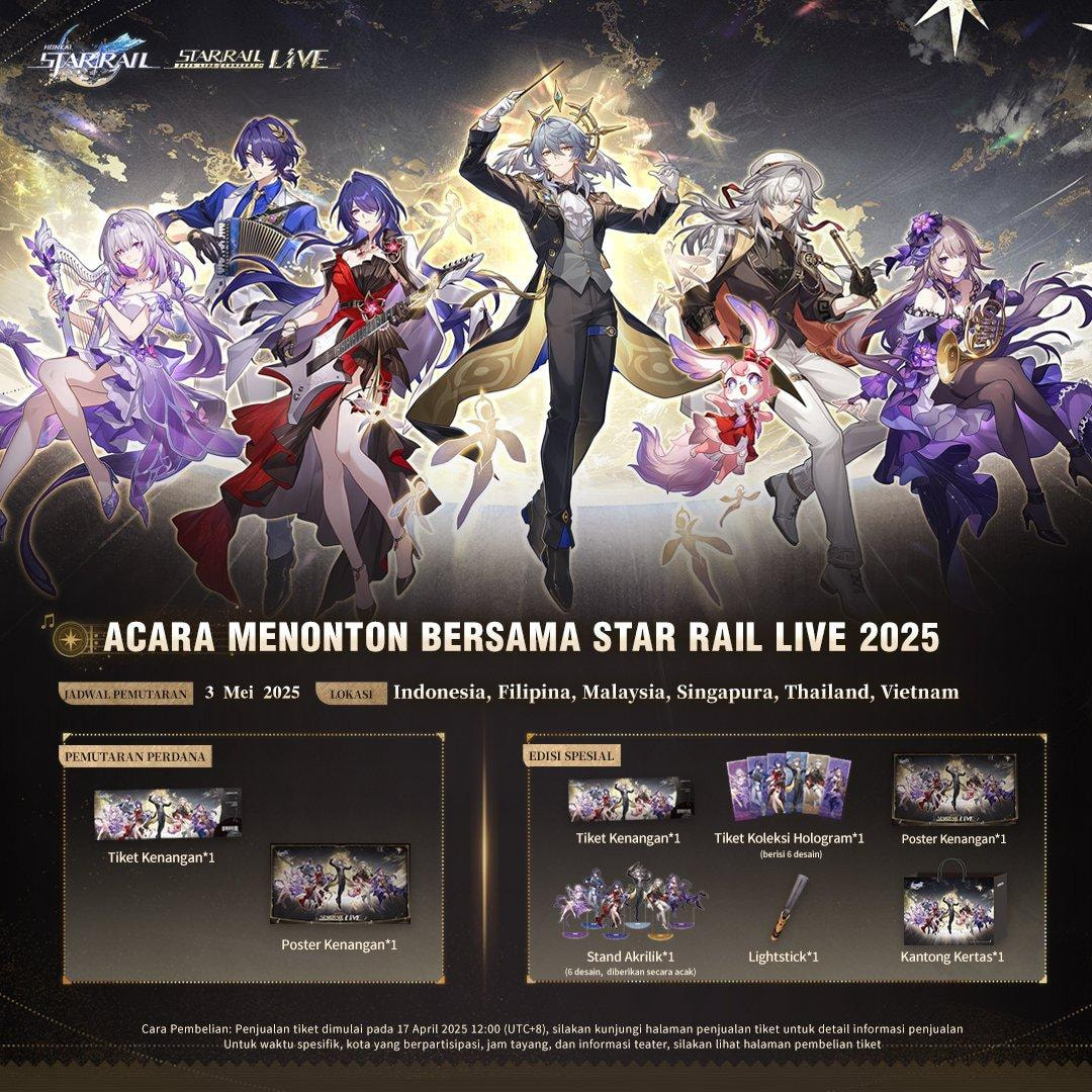 Penampilan visual dan musikal spektakuler dalam konser Star Rail LIVE 2025
