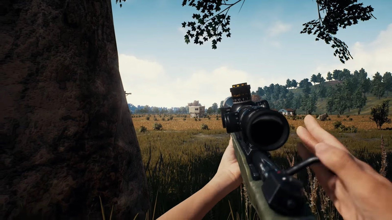 Sniper PUBG Mobile di medan pertempuran, dengan fokus pada teknik menembak jarak jauh dan strategi positioning yang tepat.