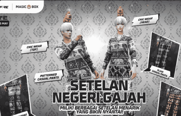 baju thailand free fire ff 2025 bundle lucu unik event gratis skin regional garena indonesia
