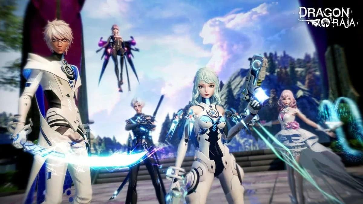 Ilustrasi 5 class terbaik Dragon Raja 2025: Visioneer, Shadow Fencer, Reaper, Yasai, dan Blade Master dengan detail skill dan strategi build optimal.