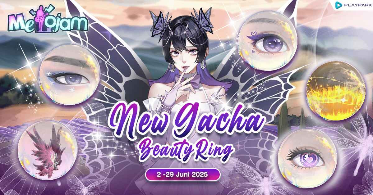 Karakter game dengan set fashion UR Blazing Sun dan Star Sand Max dari Beauty Ring, lengkap dengan efek visual eksklusif dan tampilan memukau.