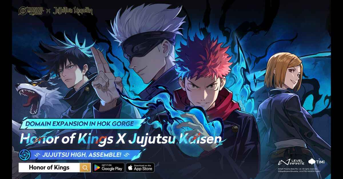 Kolaborasi Honor of Kings dengan Jujutsu Kaisen menghadirkan skin karakter anime seperti Gojo Satoru dan Yuji Itadori dalam event spesial bulan September 2025.