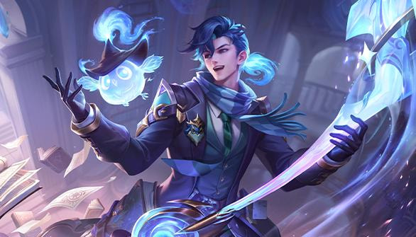 Gao Changgong Pangeran Lanling hero assassin di Honor of Kings dengan topeng ikonik dan armor khas Tiongkok kuno sedang siap bertarung