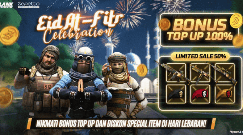 Point Blank Rayakan Lebaran: Bonus Top Up 100%