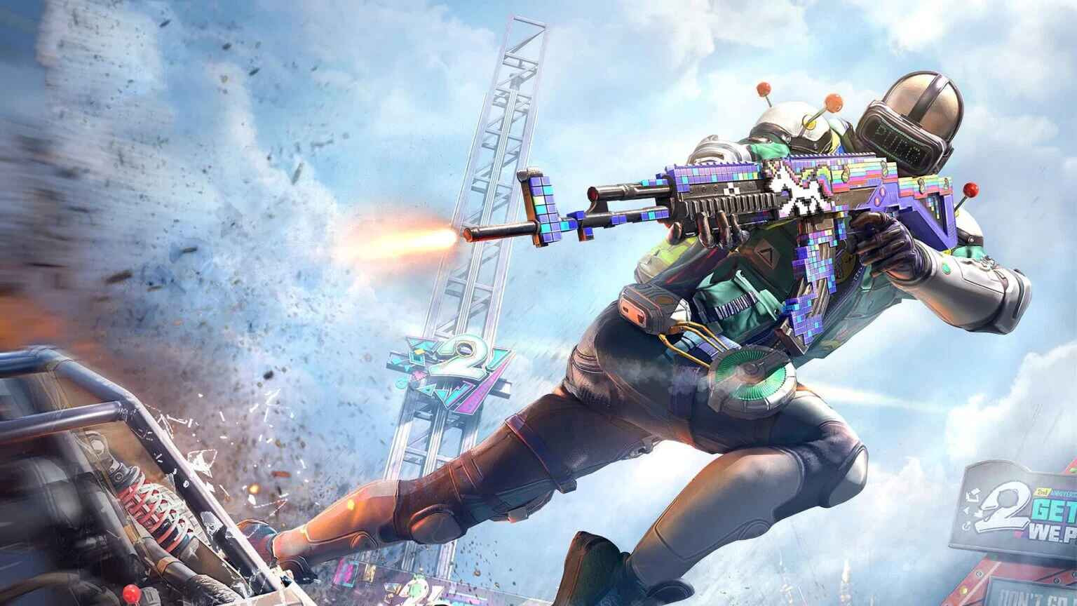 Cyber Hunter dan senjata M416 Neon Spark