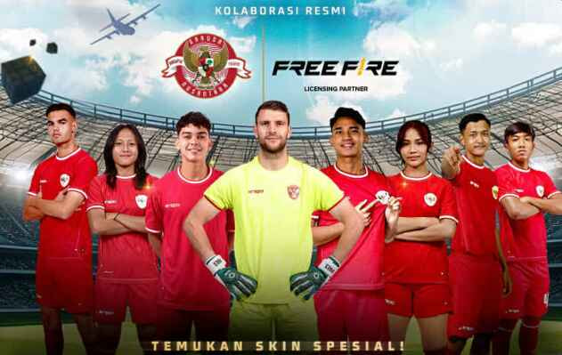 Bundle jersey Timnas Indonesia di Free Fire