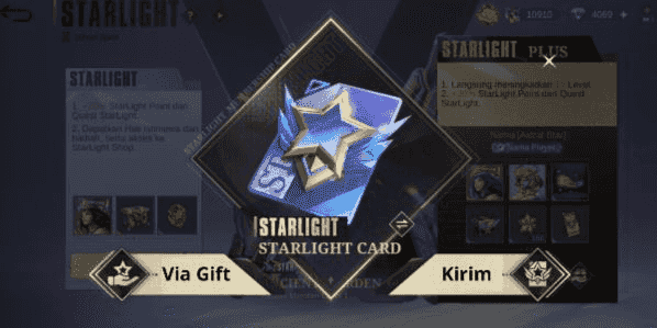 Panduan lengkap cara menyimpan, menggunakan, dan memberikan Starlight Card MLBB kepada teman, beserta informasi masa berlaku dan keuntungan yang didapatkan.