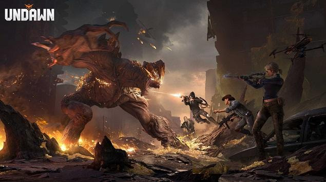 karakter survivor Garena Undawn sedang bertarung di dunia open-world penuh zombie dan tantangan ekstrem
