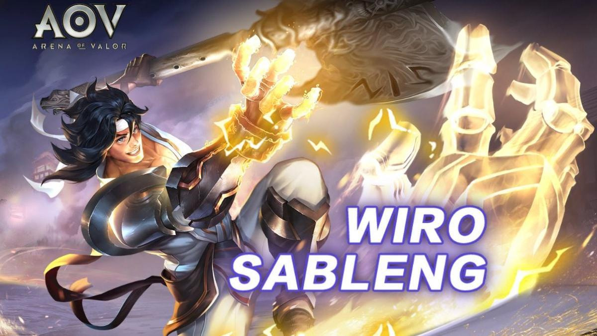 Wiro Sableng hero lokal Indonesia di Arena of Valor dengan Kapak Maut Naga Geni 212 siap bertarung di medan pertempuran AoV