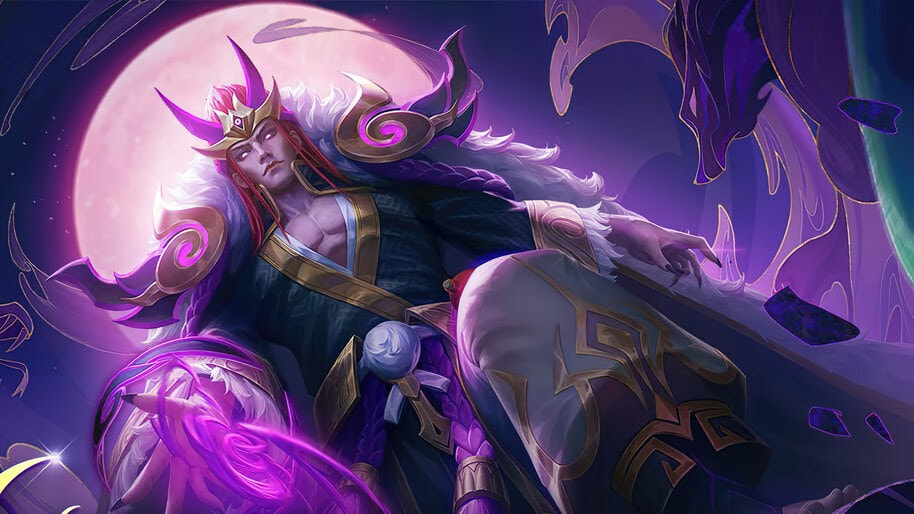 Valir Demon Lord skin Mobile Legends dengan desain mengesankan, efek api iblis, dan transformasi legendaris yang epik.