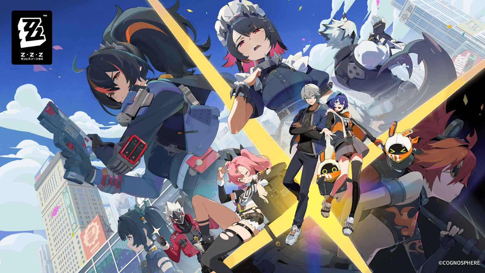 7 karakter wanita cantik dari Zenless Zone Zero, termasuk Jane Doe, Ellen, Yanagi, dan Burnice, dengan desain unik dan kekuatan memukau