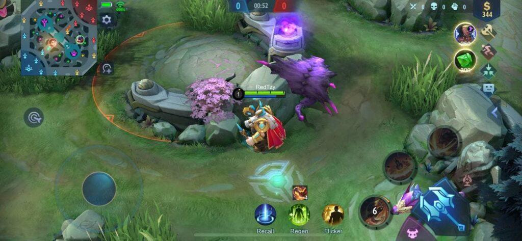 Franco menarik jungler musuh keluar dari zona aman dalam invasi jungle Mobile Legends