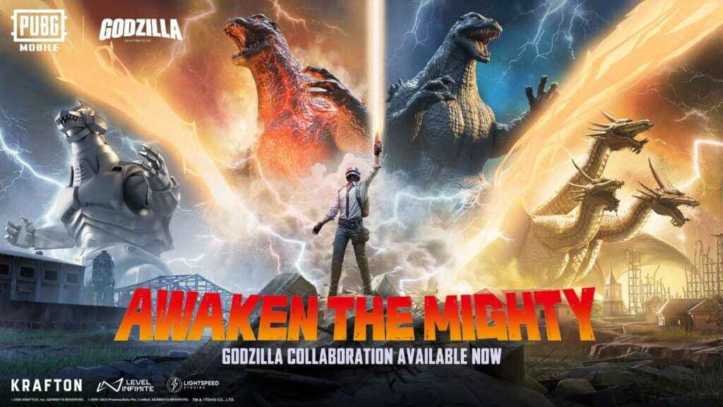 PUBG Mobile x Godzilla collaboration