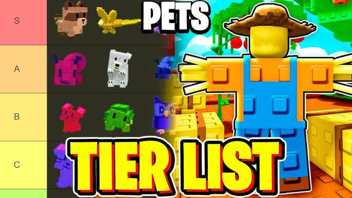 pet tier list, Grow a Garden Roblox 2025