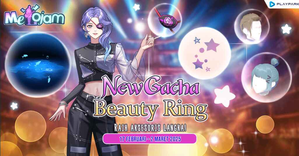 New Beauty Ring: Fish Jumping, aksesoris UR langka dengan desain ikan melompat yang eksklusif, memberikan efek animasi unik di dalam game.
