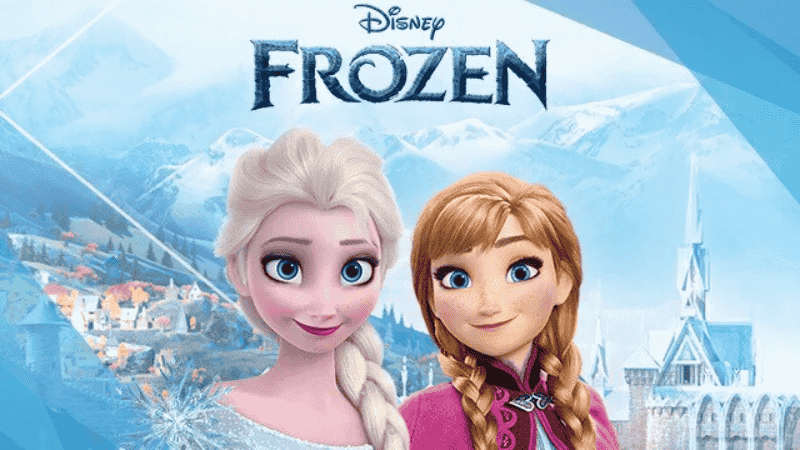 Ilustrasi skin Frozen Mobile Legends dengan hero bertema es dan salju, menampilkan desain elegan dan efek visual memukau.