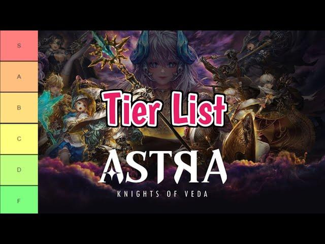 Tier List dan strategi pemula Astra Knights of Veda 2025, panduan membangun tim terbaik dengan karakter S-Tier hingga tips gacha dan farming.