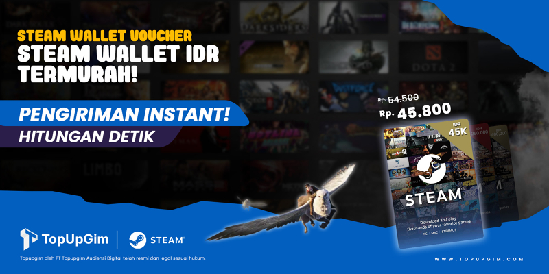 Top Up Steam Wallet Voucher