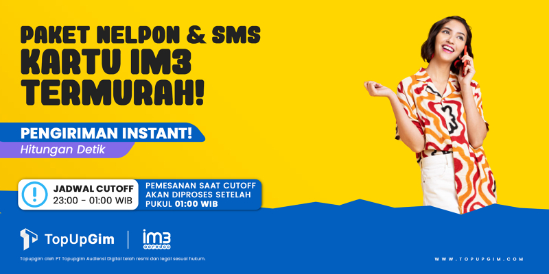 Top Up Indosat (Paket SMS & Telepon)