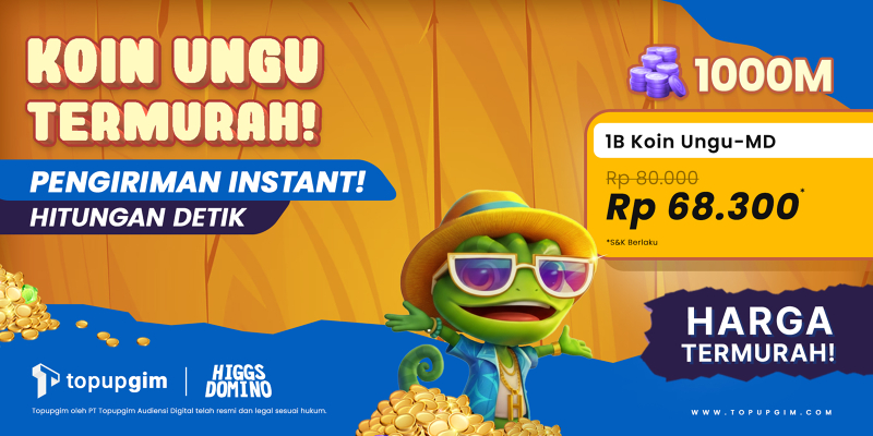 Top Up Higgs Domino (Koin Resmi)