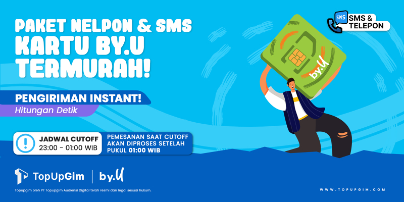 Top Up by.U (Paket SMS & Telepon)